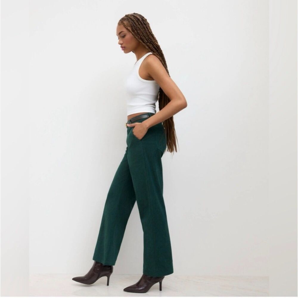 NWT Cider Green Corduroy Pants Women’s XL Wide Leg